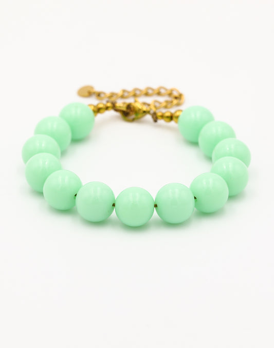 Mintgroene kralenarmband