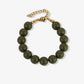 olijf groen kralenarmband