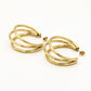 Triple hoop thin 40mm goudkleurig