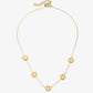Ketting kleine bloemetjes goudkleurig