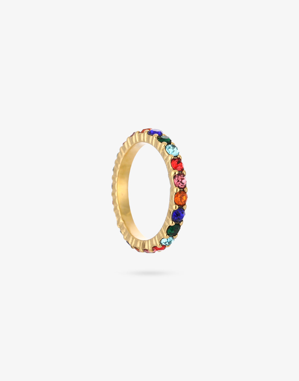 Ring rainbow goudkleurig