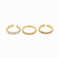 Ringen set strass goudkleurig