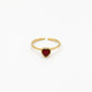 Ring met hartje rood