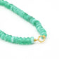 Kralenketting ovaal met slotje groen