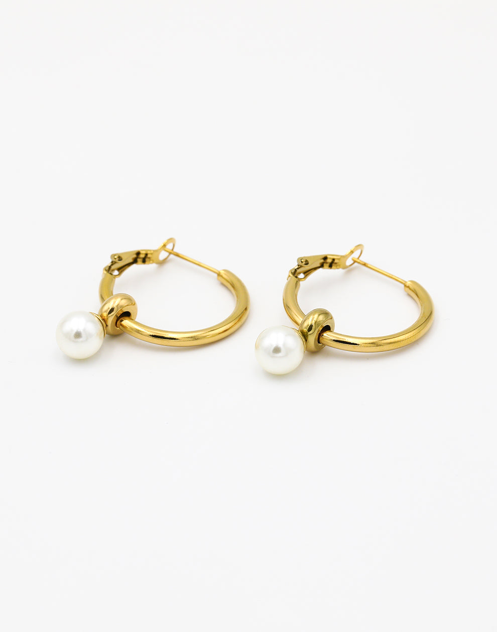 Hoops met parel 35mm