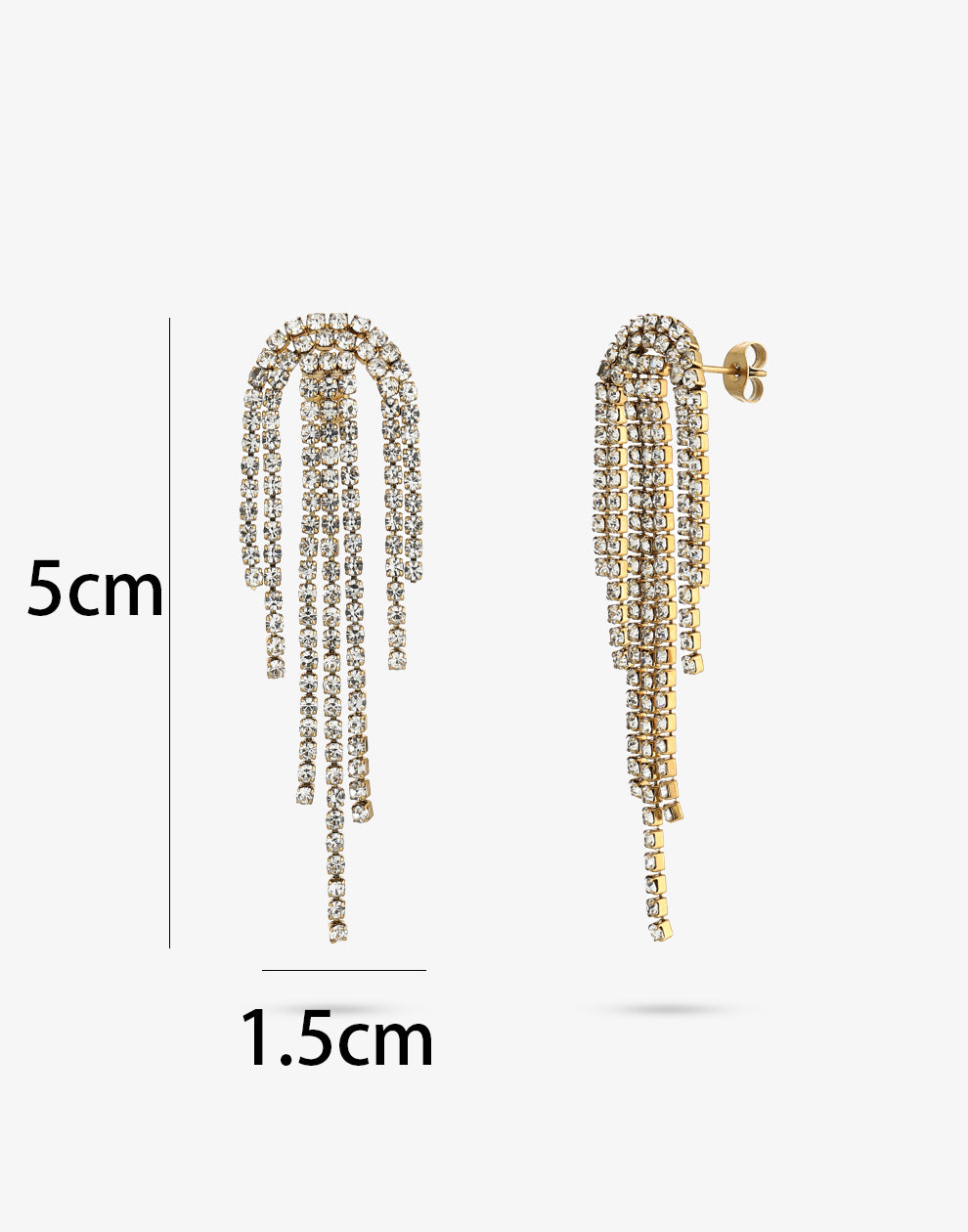 Tennis party oorbellen chique