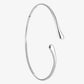 Fijne bangle teardrops zilverkleurig