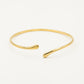 Fijne bangle teardrops goudkleurig