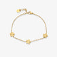 Armband kleine bloemetjes goudkleurig