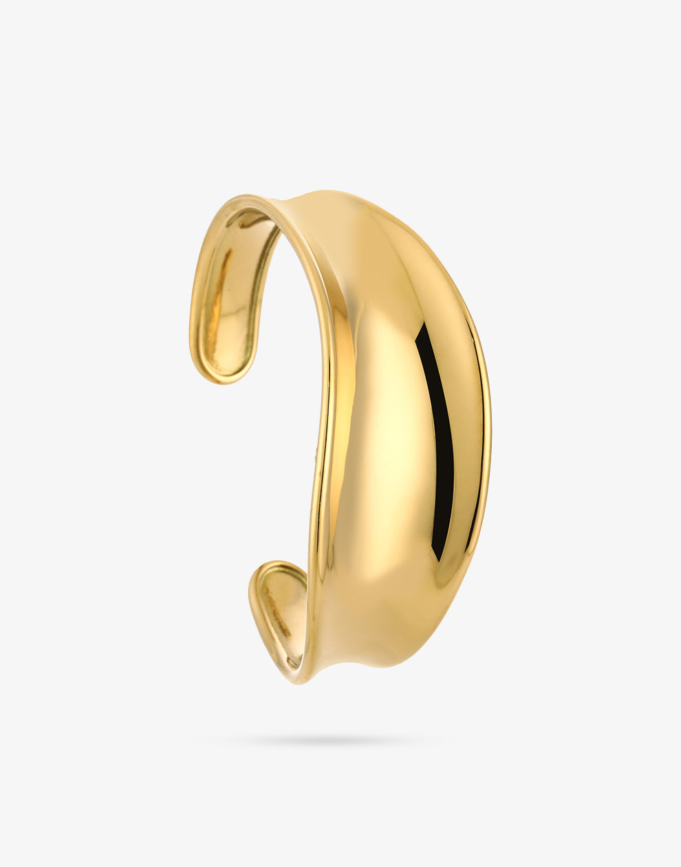 Bangle asymmetrisch gebogen goudkleurig