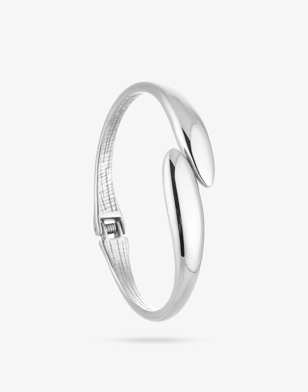 Bangle teardrop zilverkleurig