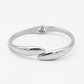 Bangle teardrop zilverkleurig