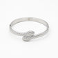 Bangle snake zilverkleurig