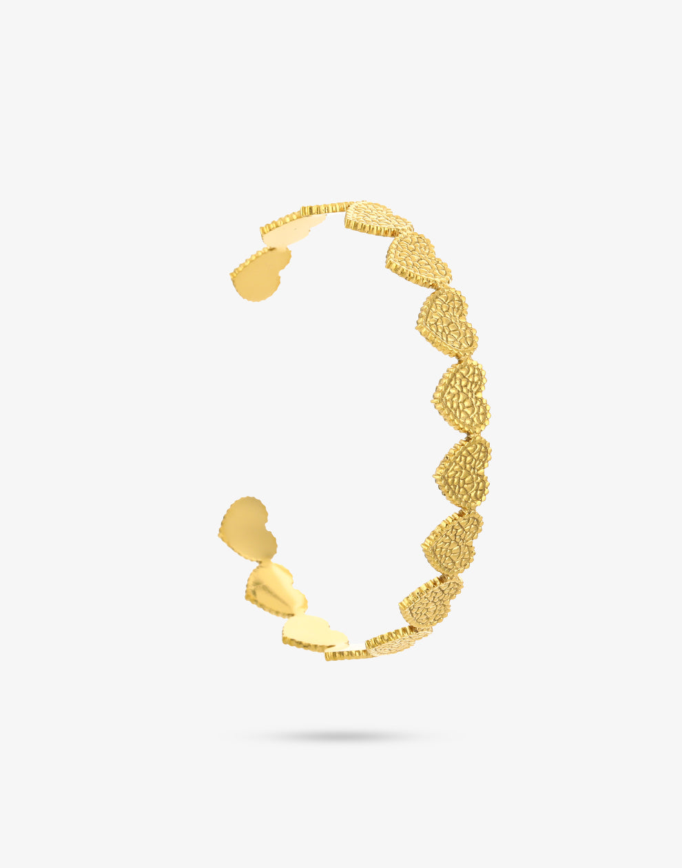 Bangle hart motief goudkleurig