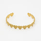 Bangle hart motief goudkleurig