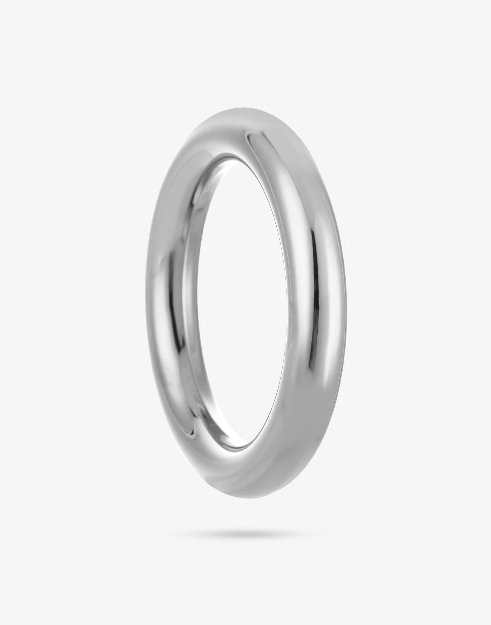 Basic bangle chunky zilverkleurig