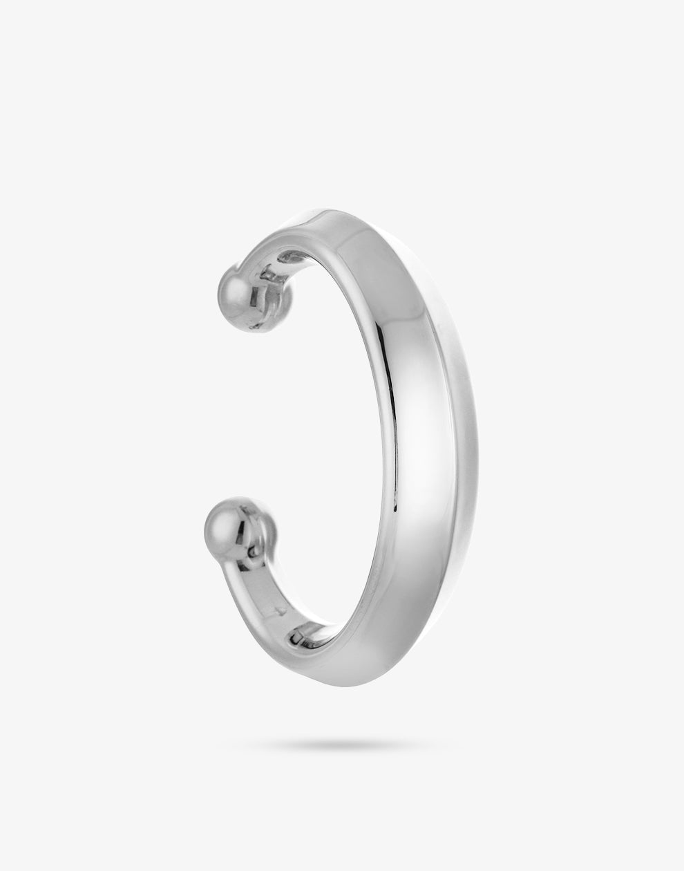 Basic bangle bolletje zilverkleurig