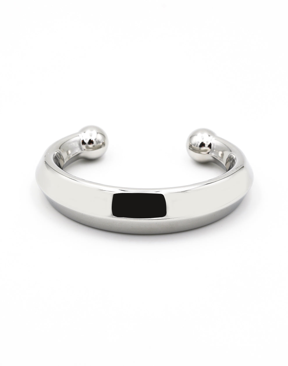 Basic bangle bolletje zilverkleurig
