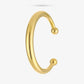 Basic bangle ovaal bolletje goudkleurig