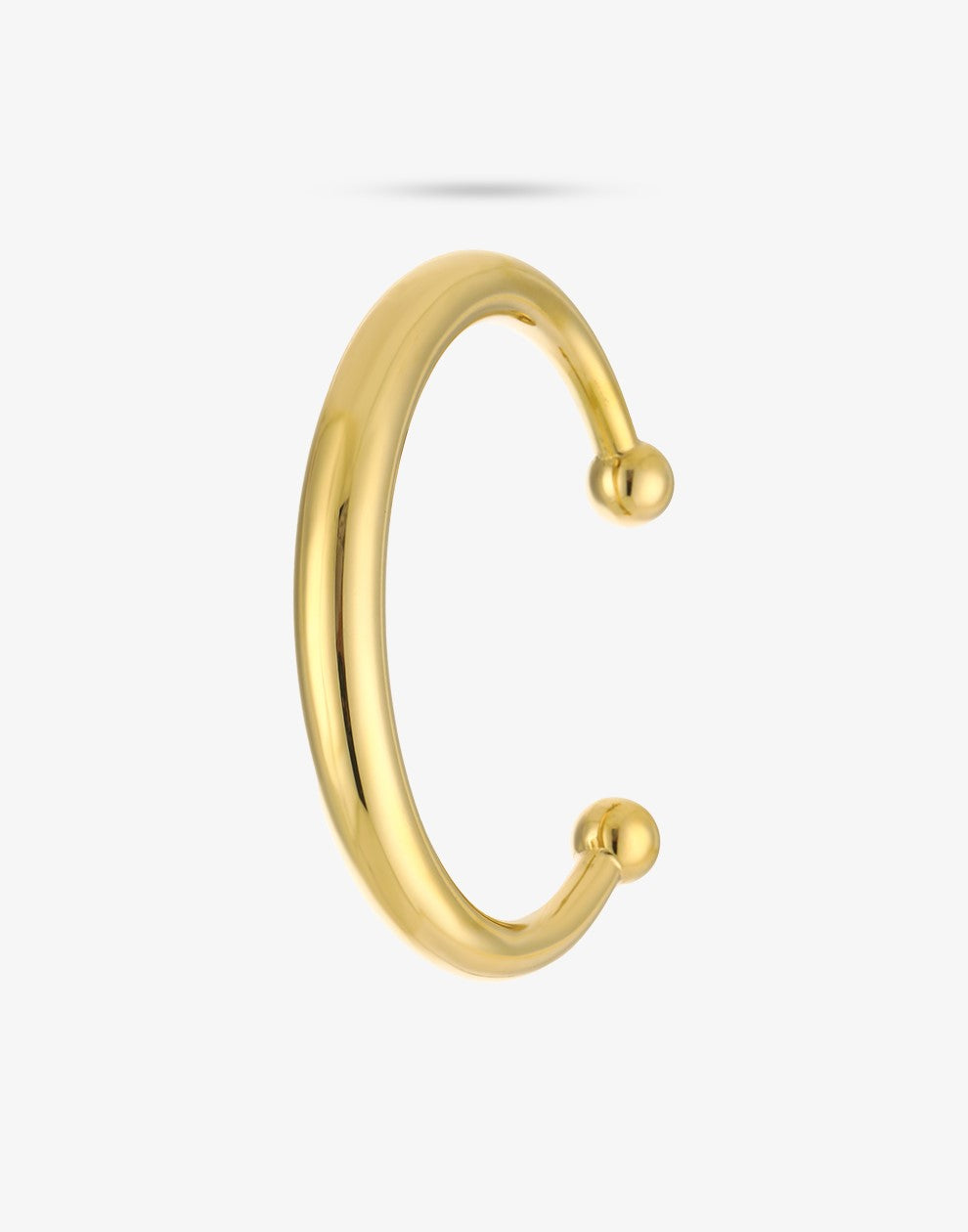 Basic bangle ovaal bolletje goudkleurig