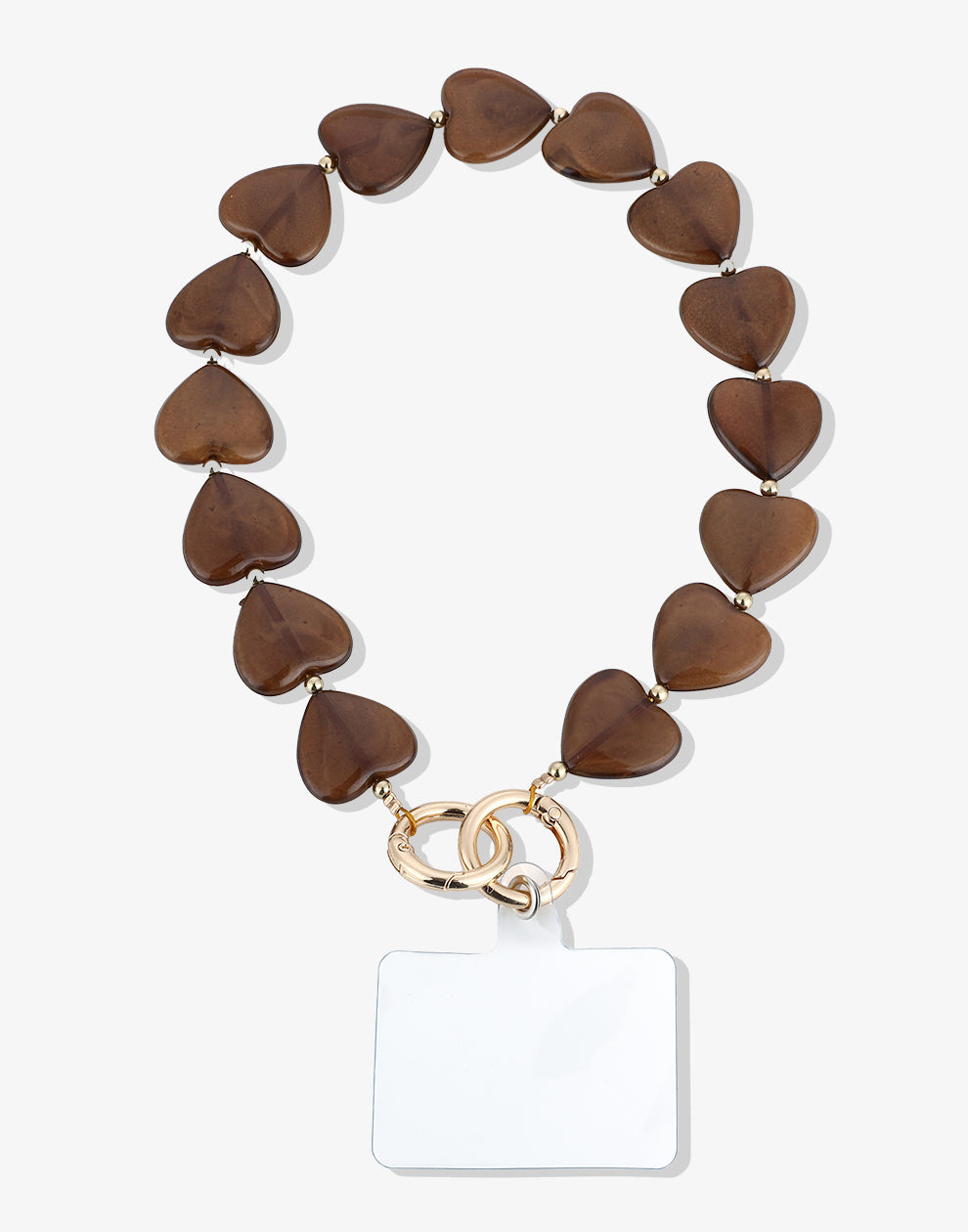 Herzen aus Telefonkabeln mit Tigerperlen