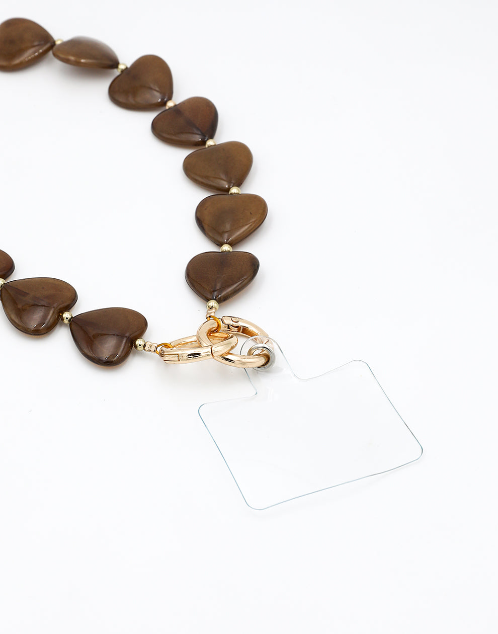 Herzen aus Telefonkabeln mit Tigerperlen