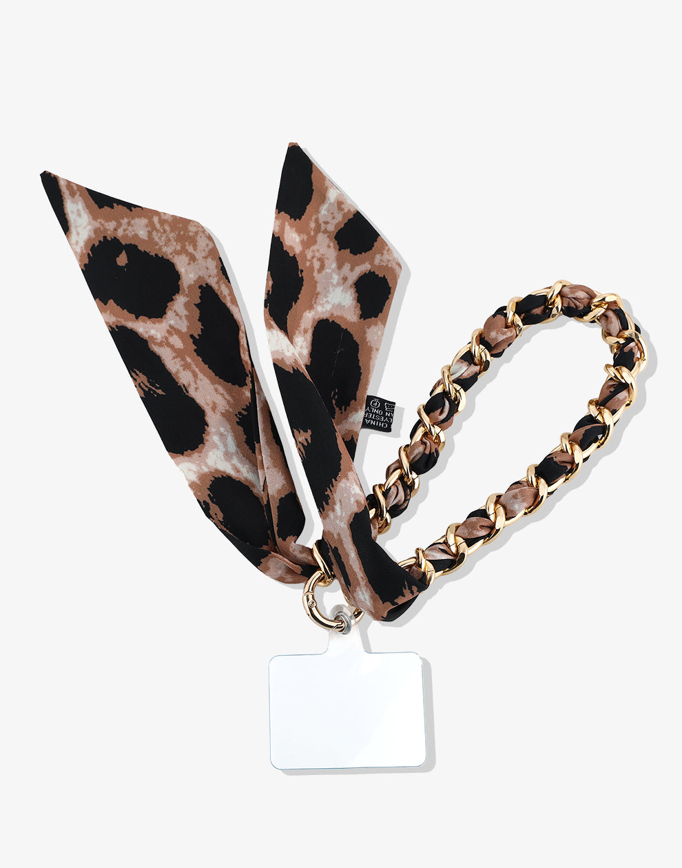 Telefonkabel mit Leopardenschal