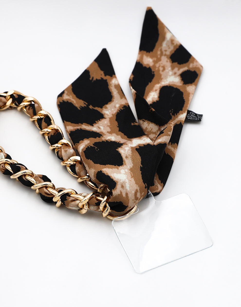 Telefonkabel mit Leopardenschal