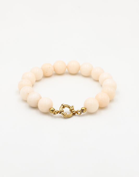 Kralenarmband beige