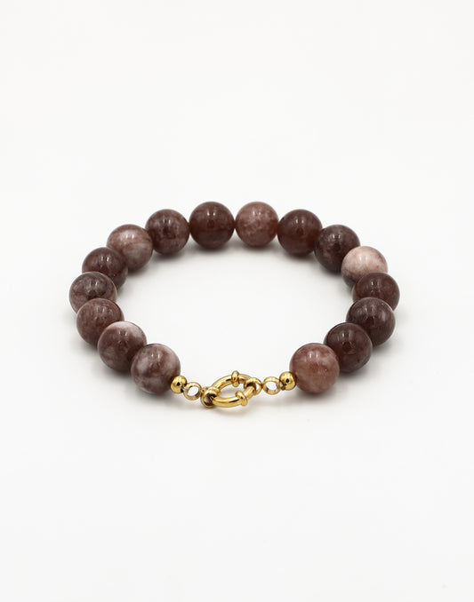 Kralenarmband coffee