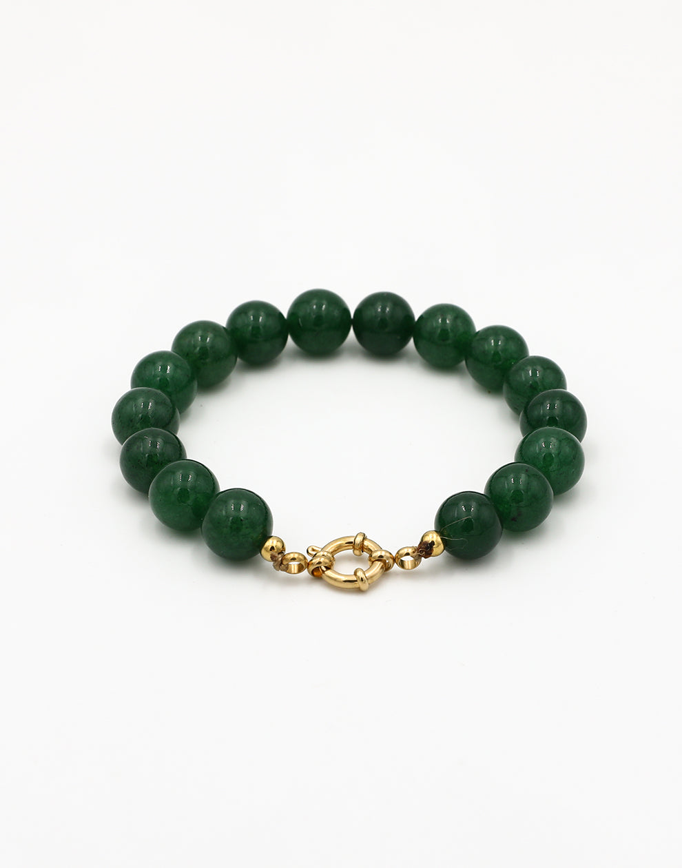 Kralenarmband donkergroen