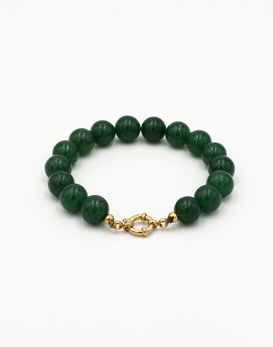 Kralenarmband donkergroen