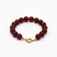 Kralenarmband bordeaux