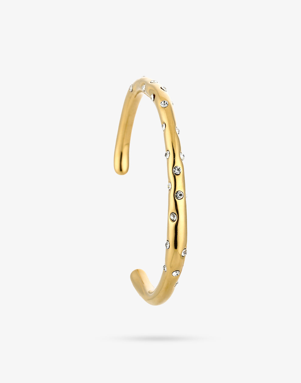 Bangle asymmetrisch met steentjes