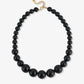 Kralenketting met verschillende groottes zwart