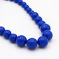 Kralenketting met verschillende groottes cobalt