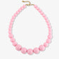Kralenketting met verschillende groottes pink