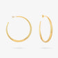 Open oorringen 60mm goudkleurig