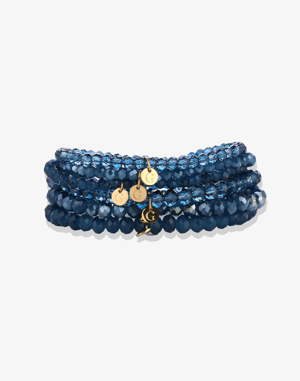 Armbandenset kralen donkerblauw