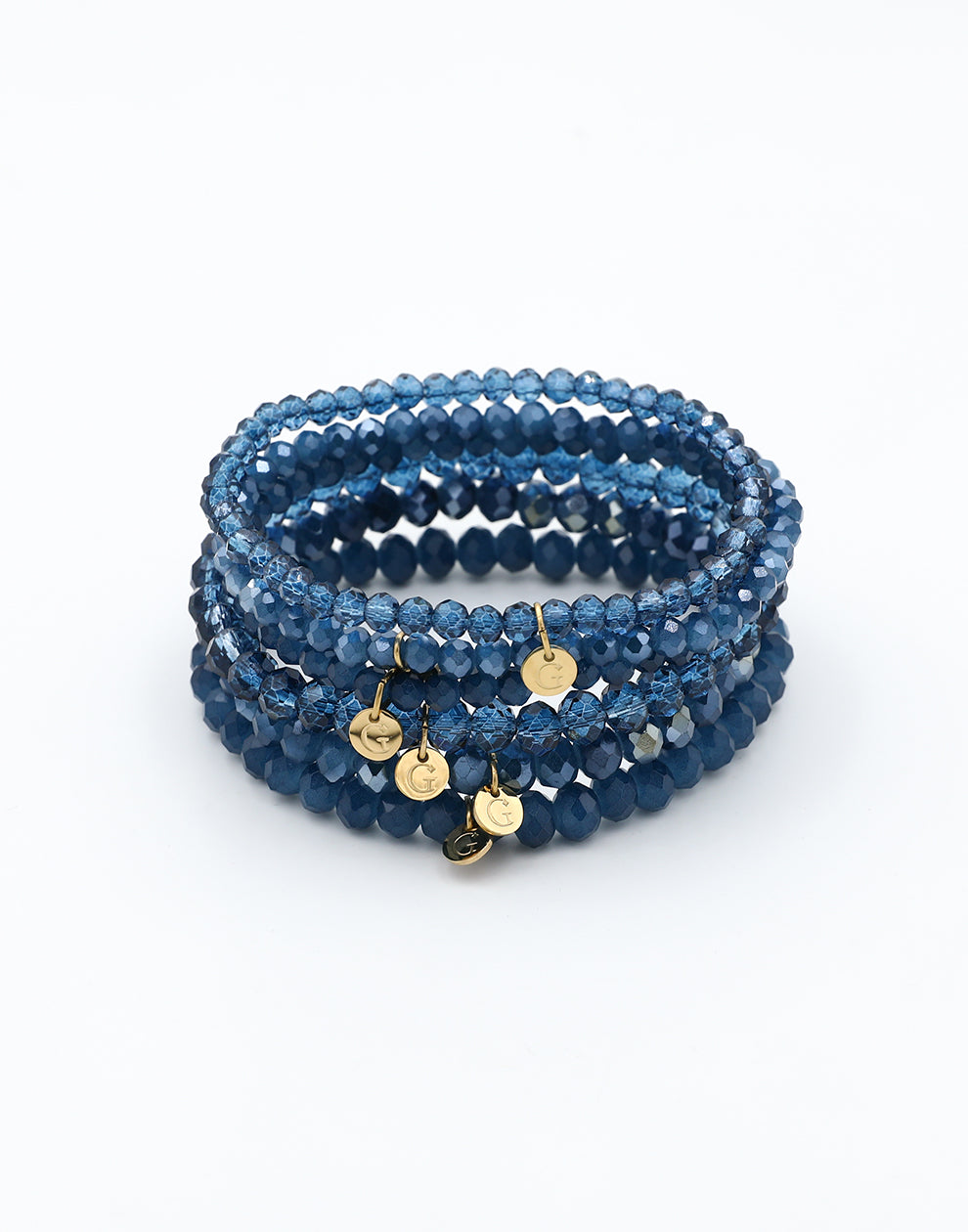 Armbandenset kralen donkerblauw