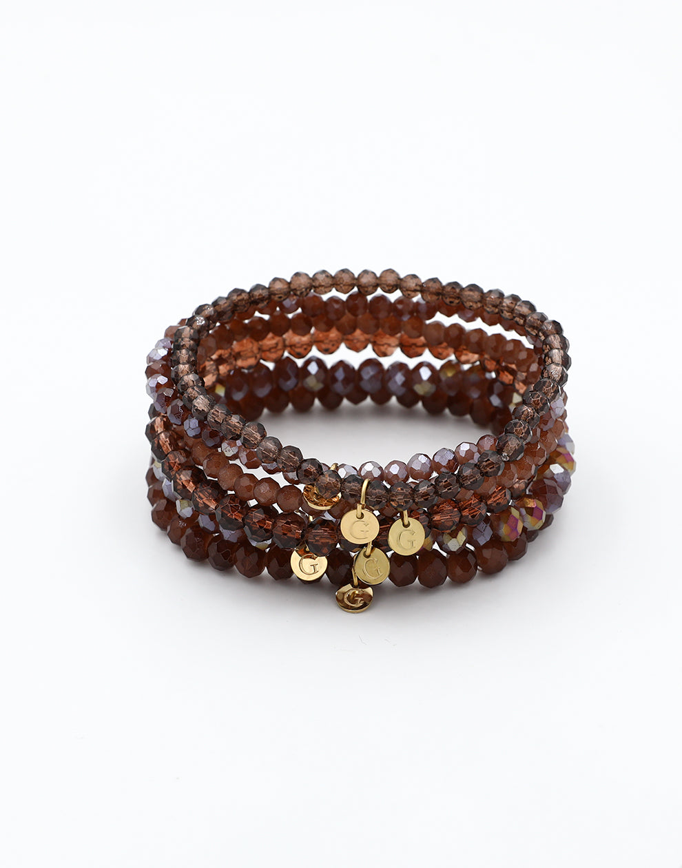 Armbandenset kralen donkerrood