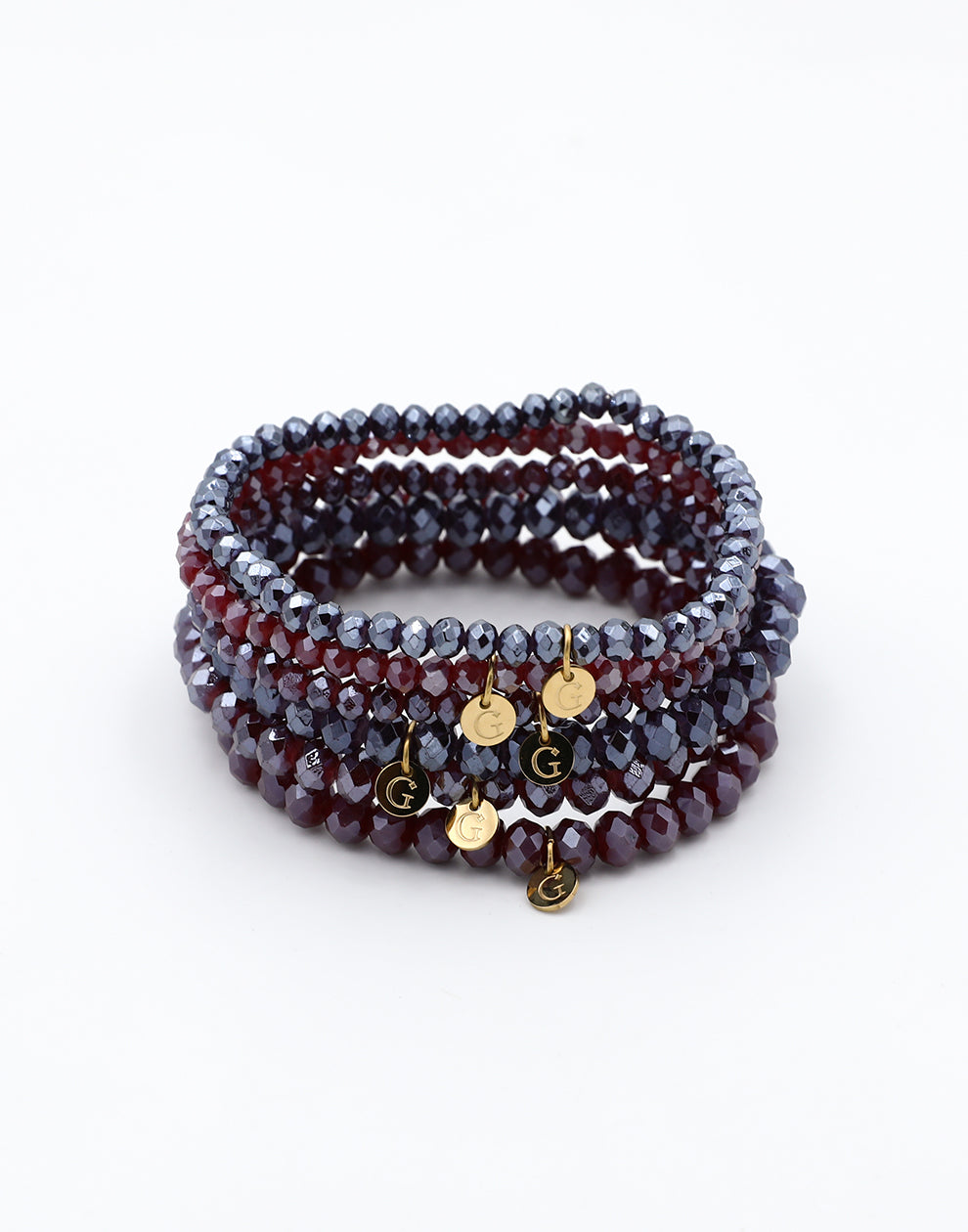 Armbandenset kralen rood