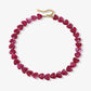 Hartjes kralenketting paars