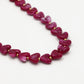 Hartjes kralenketting paars