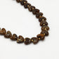 Hartjes kralenketting bruin