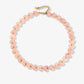 Hartjes kralenketting roze