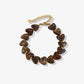 Hartjes kralenarmband bruin