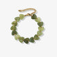 Hartjes kralenarmband groen