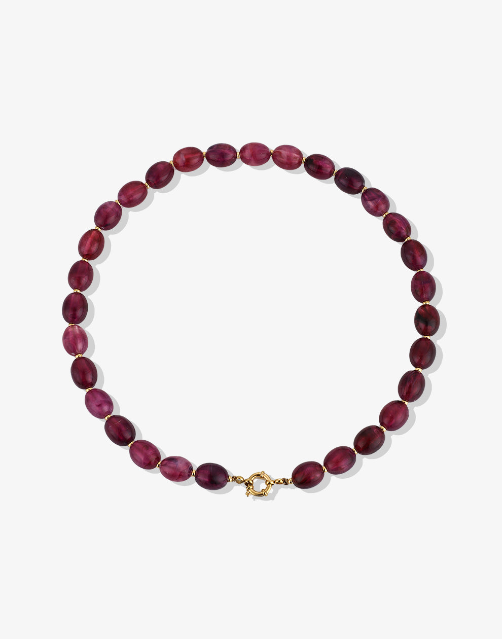 Kralenketting ovaal paars