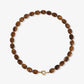 Kralenketting ovaal bruin